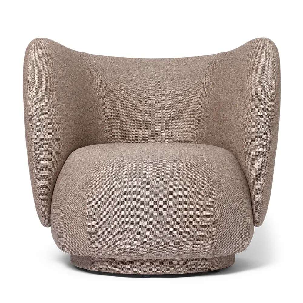 Ferm Living, Rico Lounge Lenestol Main Line Flax - Coffee