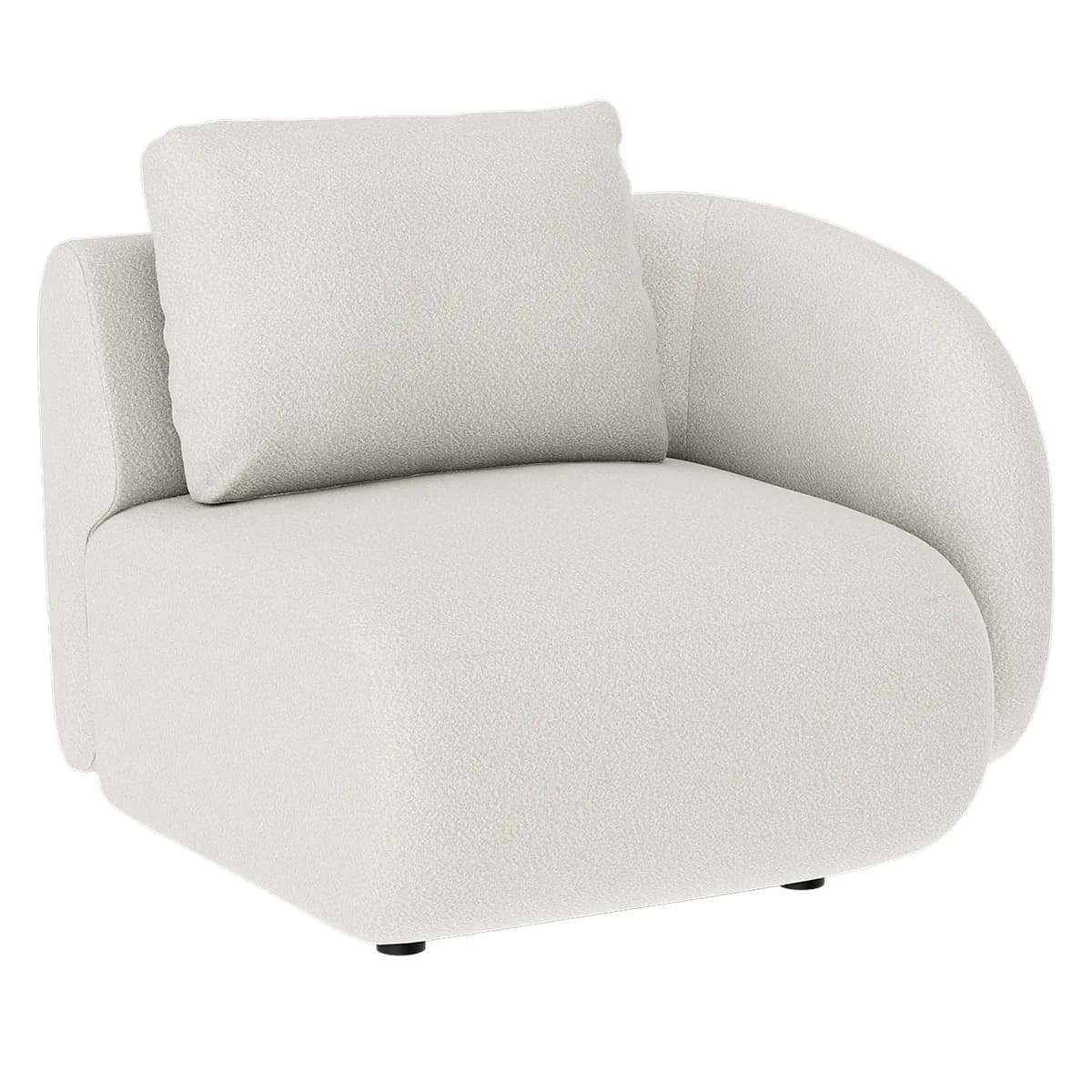 Artwood, Dixon 1-sete seksjon høyre Bouclé cream