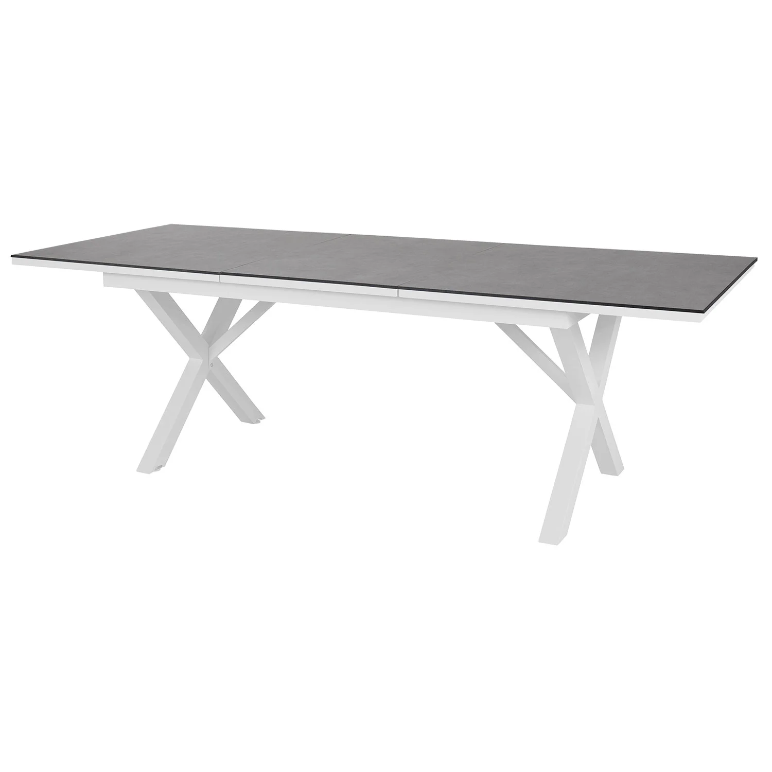 Brafab, Hillmond Spisebord 100x166-226 cm hvit/grå