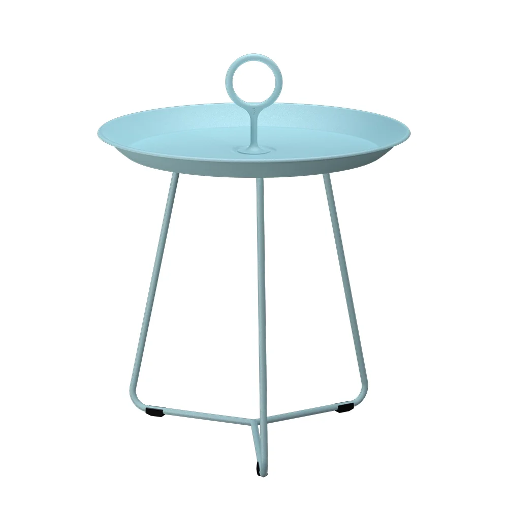 Houe, EYELET sidebord Ø45 cm Ice Blue