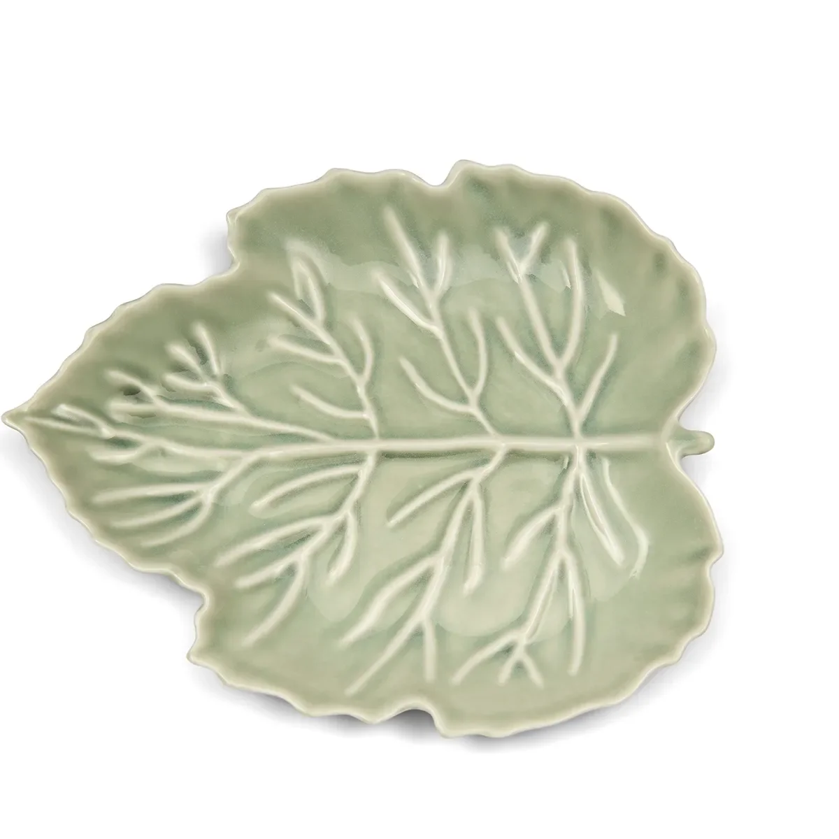 Riviera Maison, Tallerken Autumn Leaf 23x19 cm Green