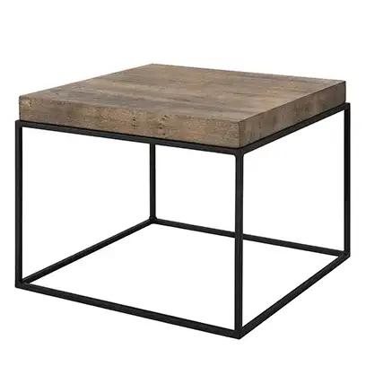 Artwood, Sidebord Carlisle 65 x 65 cm sølv Back Artwood