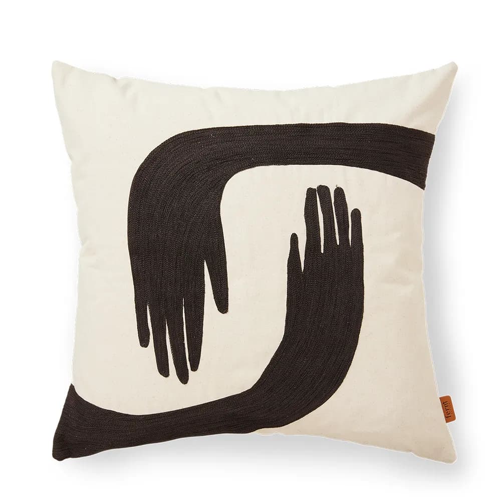 Ferm Living Pose putetrekk 50x50 cm Coffee-undyed