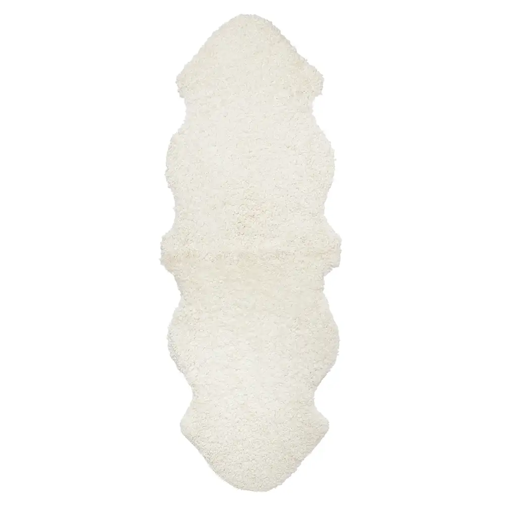 Skinnwille, Curly Saueskinn 60x180 cm White