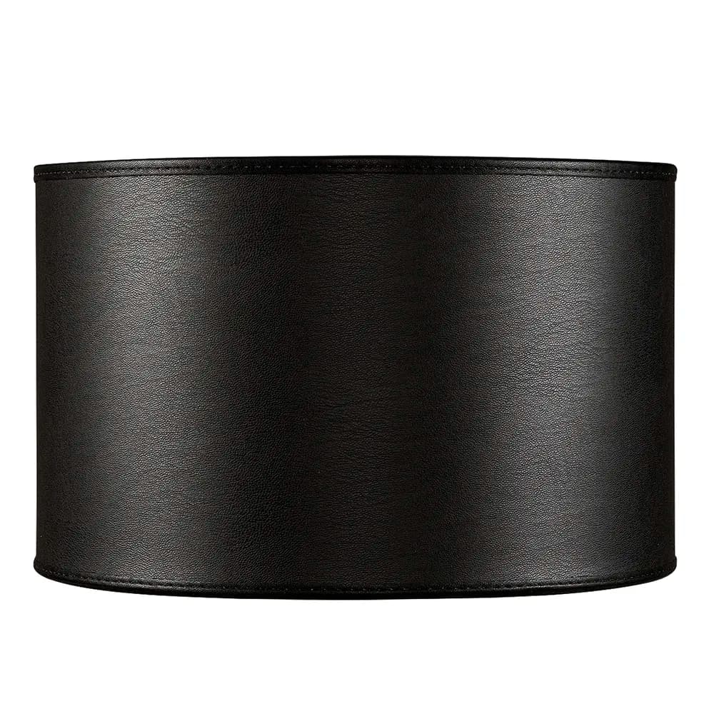 Artwood, Lampeskjerm Cylinder Small Leather Black Artwood