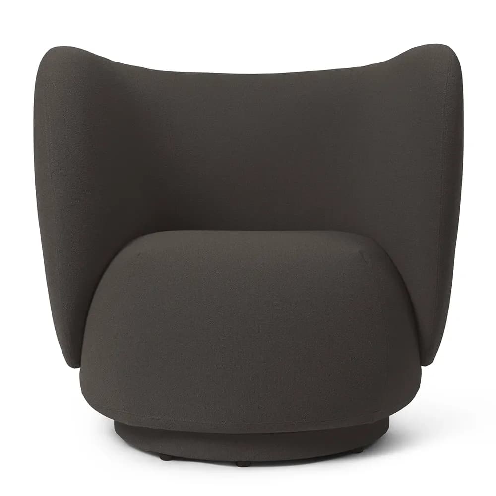 Ferm Living, Rico Lounge Lenestol Grain - Chocolate