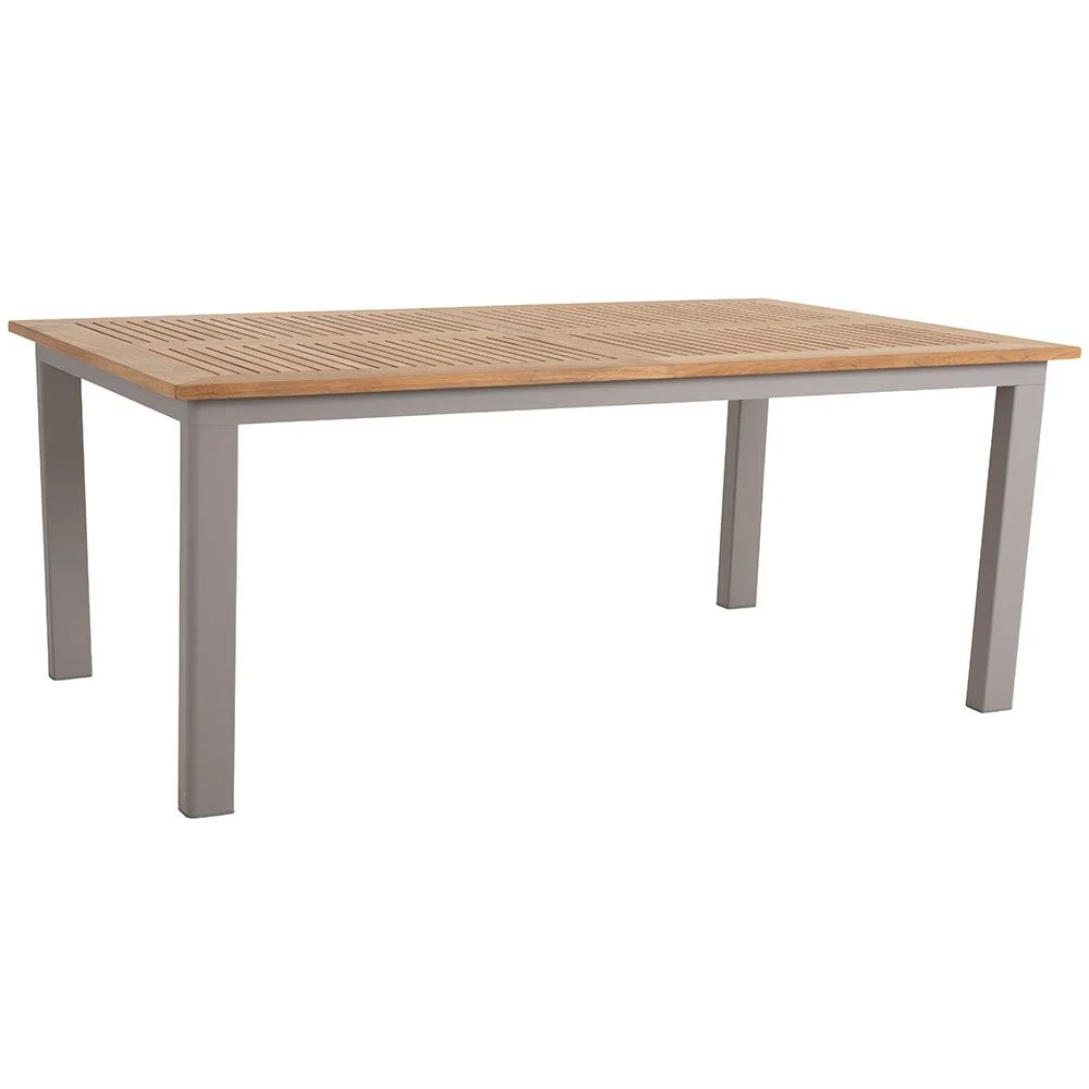 Brafab, Lyon spisebord 92 x 194–252 cm kaki/teak Brafab