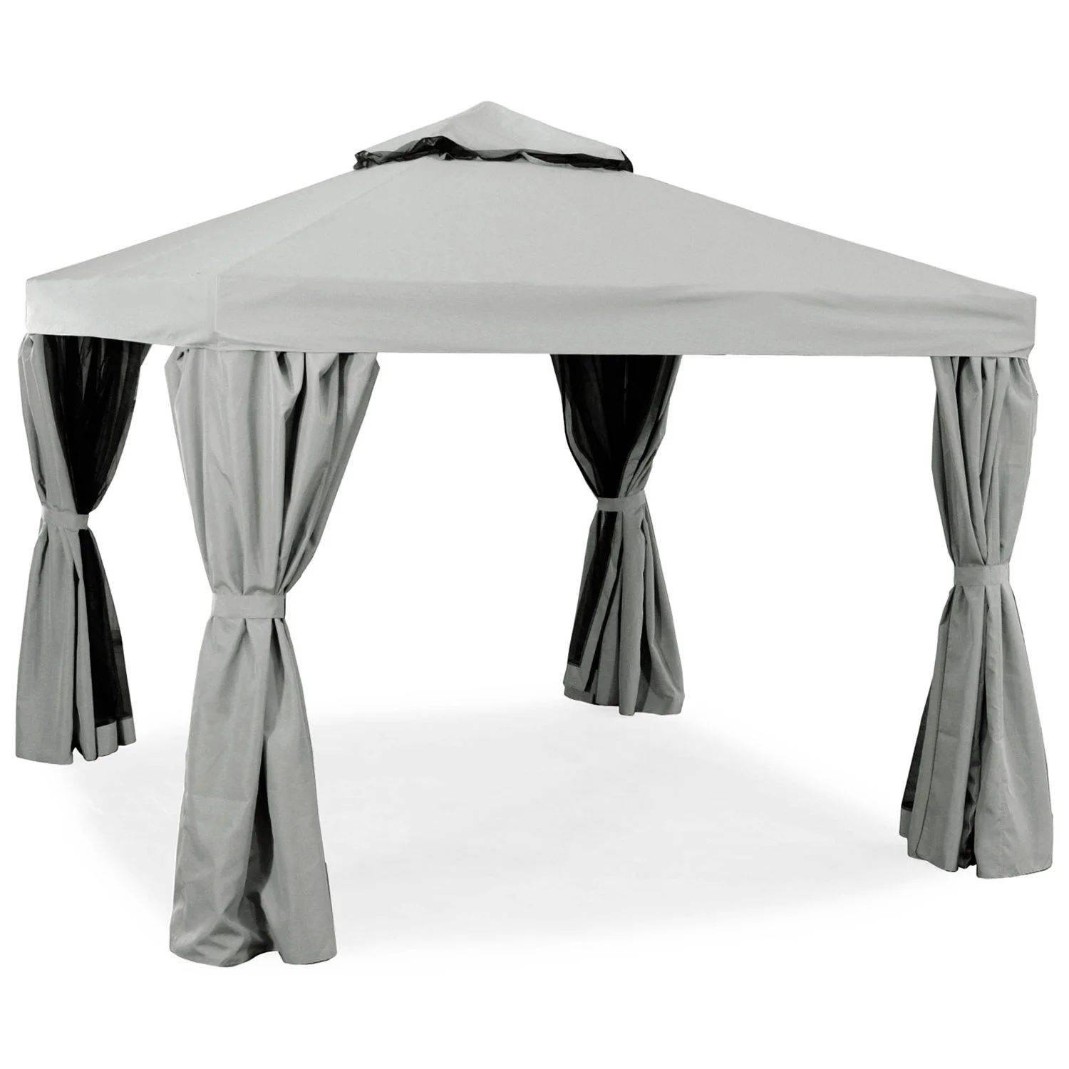 Hillerstorp, Luxor paviljong 300x300 cm grå aluminium