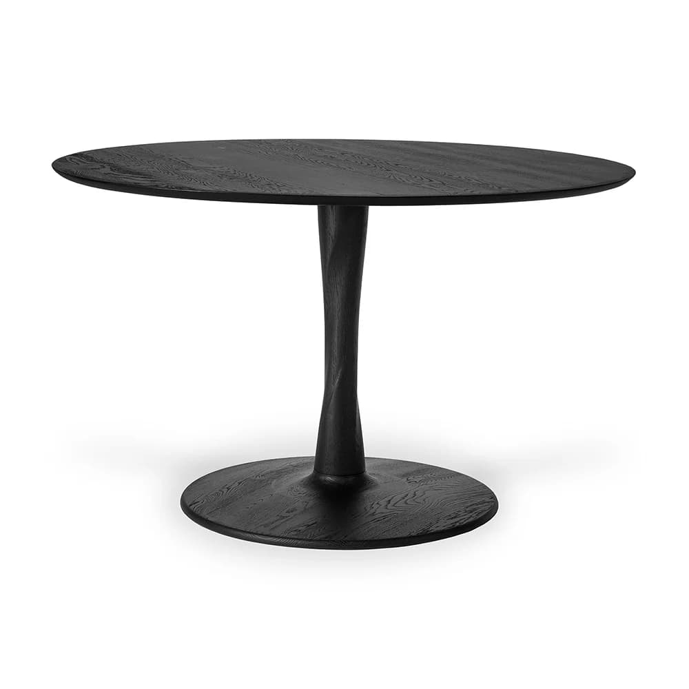 Ethnicraft, Torsion Spisebord Ø127 cm Svart Eik
