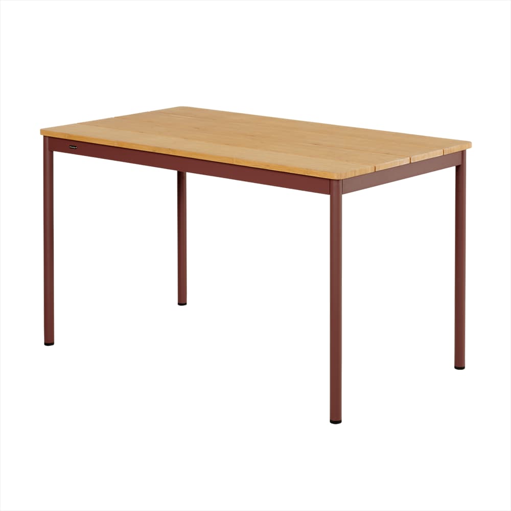 Brafab, Nox Bistro spisebord 70x125 cm Bambu/Zin Red
