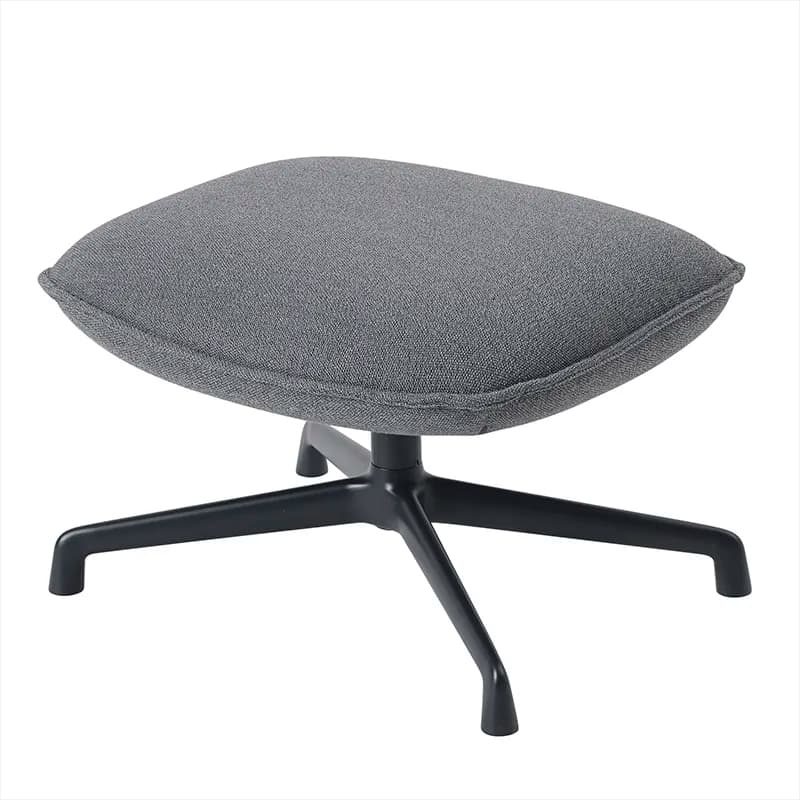 Muuto Doze ottoman swivel base Ocean 80-anthracite black