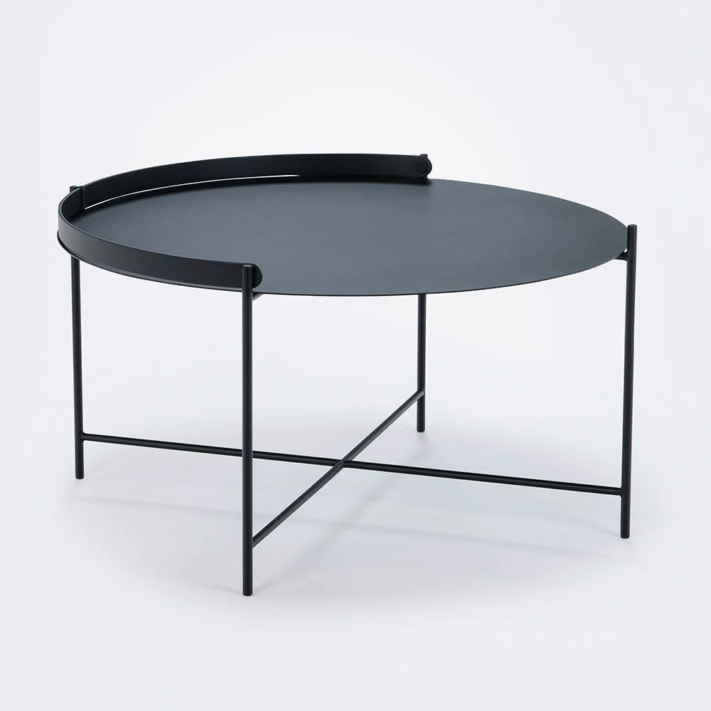 Houe, Edge sidebord 76 cm svart stål