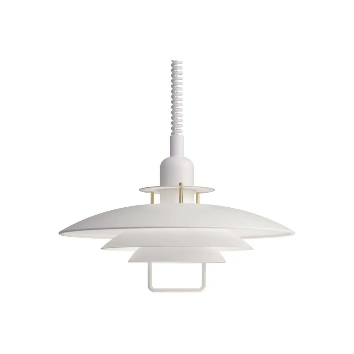 Belid - Primus II Pendel Ø43 Matt White/Brass