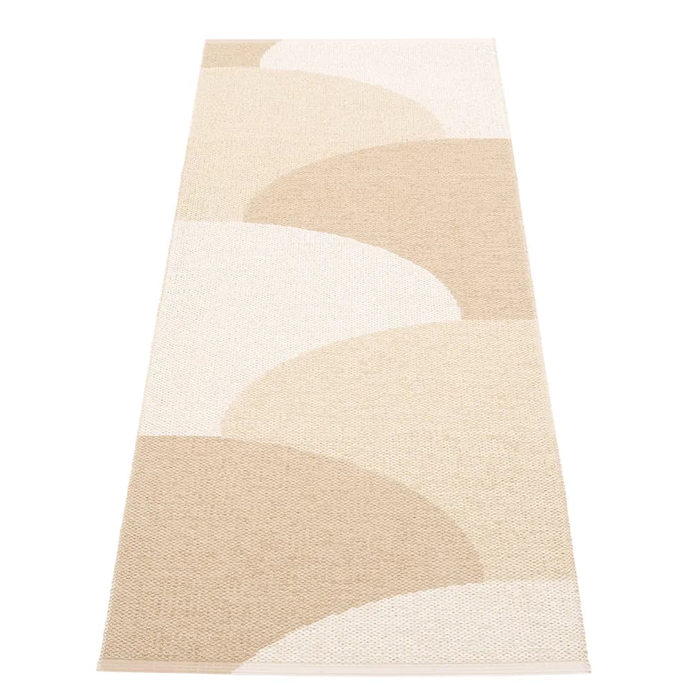 Pappelina, Hill teppe Vanilla/Beige/Cream 70 x 180cm