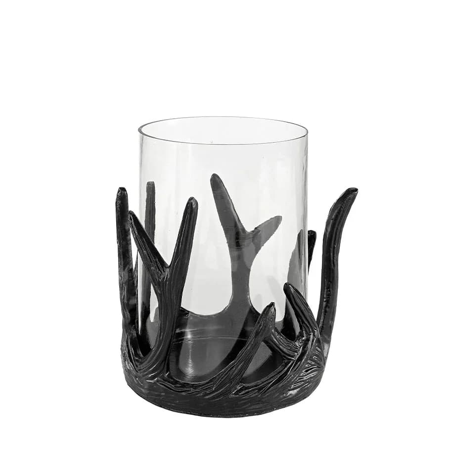 Artwood, Antler lyslykt stor svart Artwood
