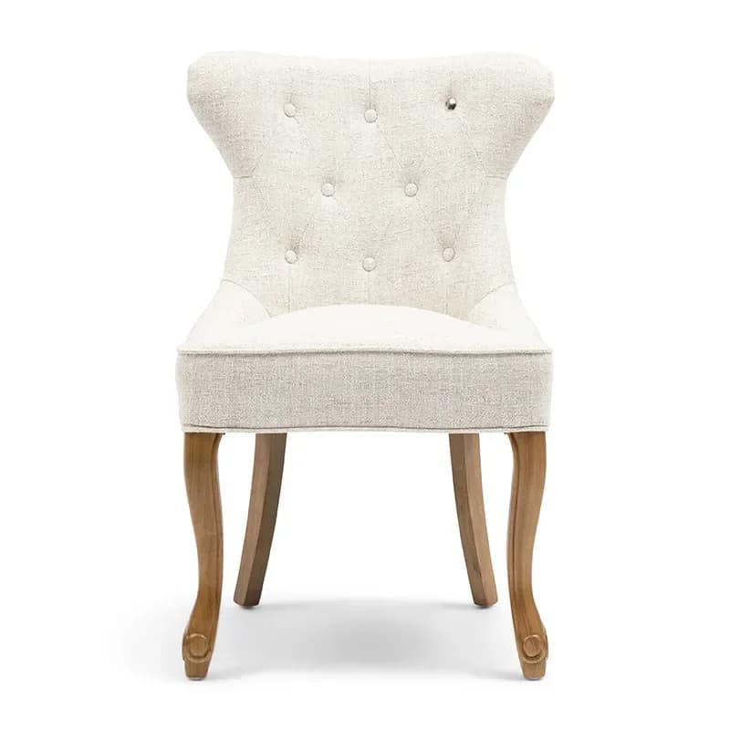 Riviera Maison, George spisestol rich tweed antique white