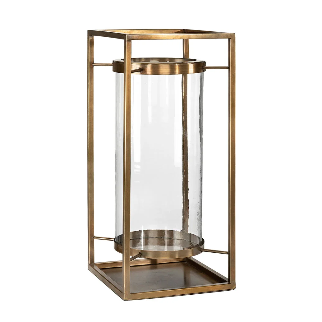 Artwood, Sonoma lyslykt stor Brass Antique Artwood