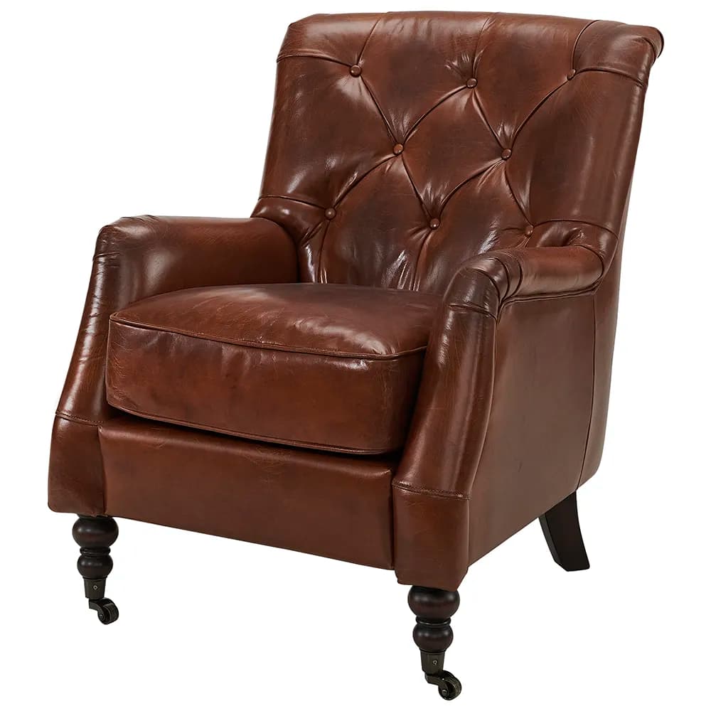 Artwood, Lenestol Dessau Leather Vintage Brandy Artwood