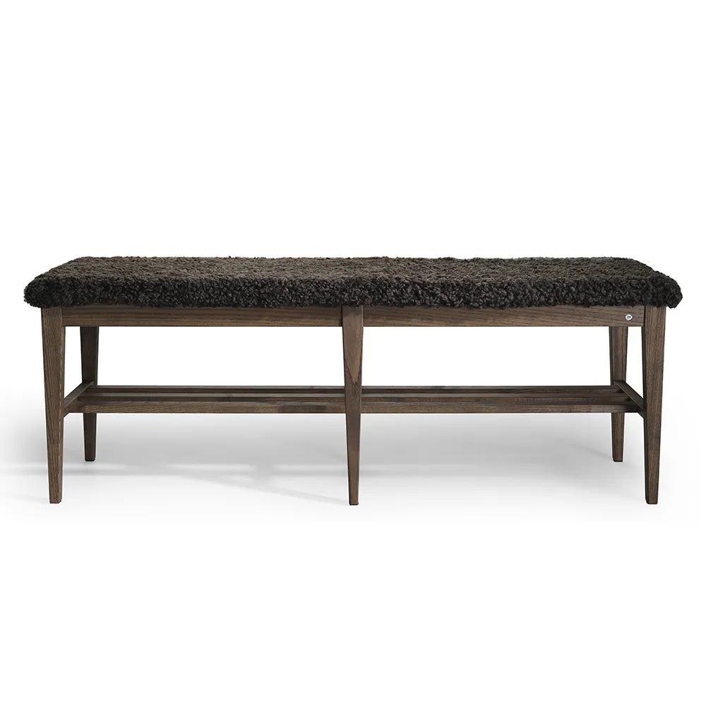 Oscarssons Möbel, Nadja Bench 130 cm Brunoljet ask/safeskinn brun