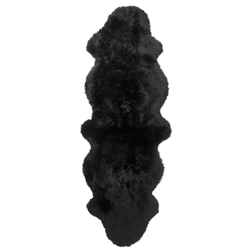 Skinnwille, Gently Saueskinn 60x180 cm Black