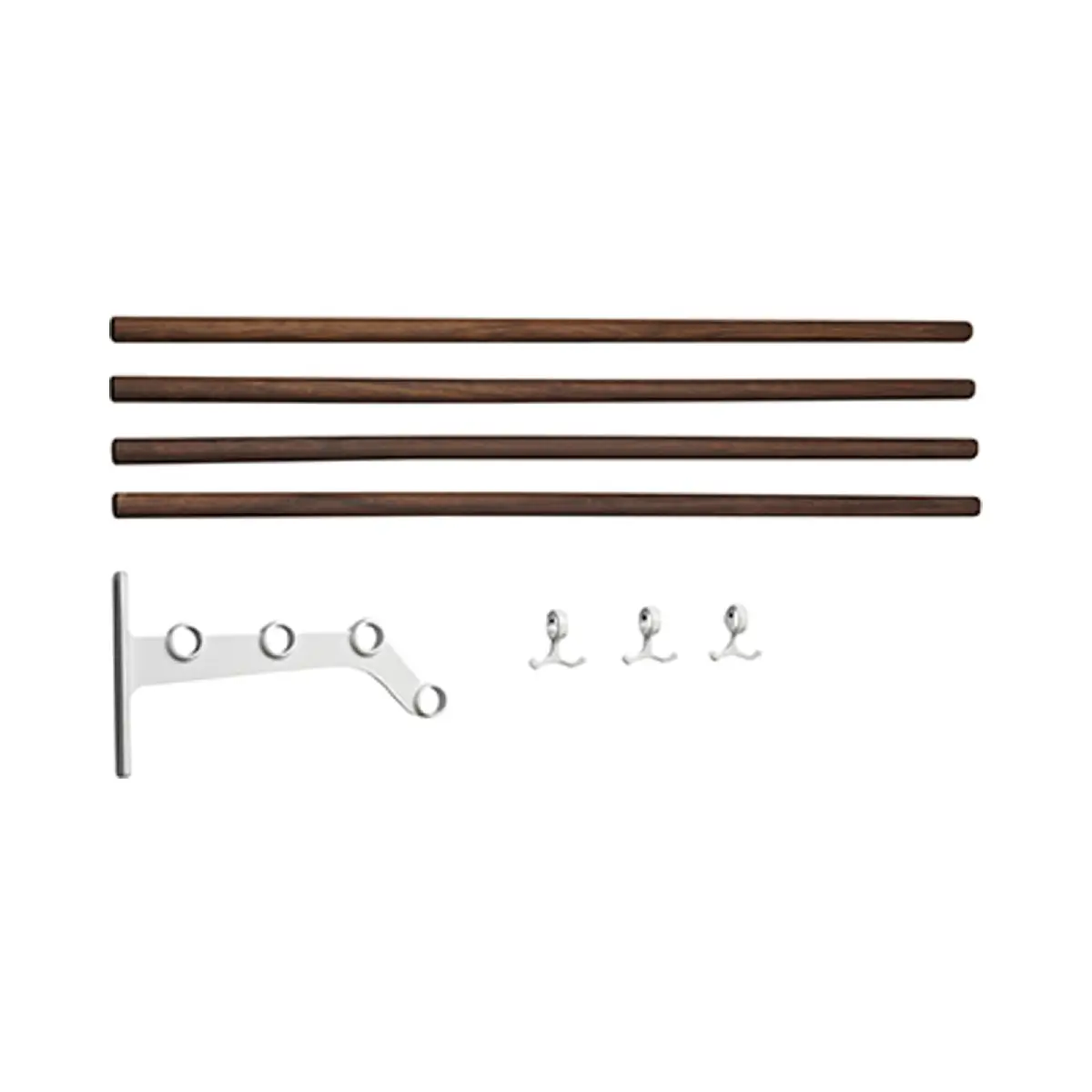 Essem Design, Nostalgi 291 Hatthylle påbygg Valnøtt Hvit