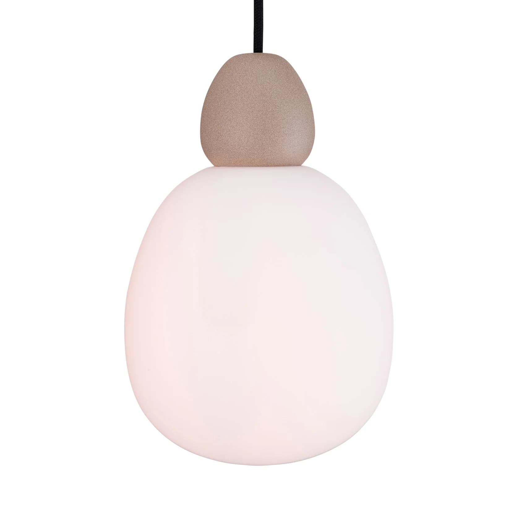 Belid, Buddy Pendel D184 Sandstruktur/Opalglass E14