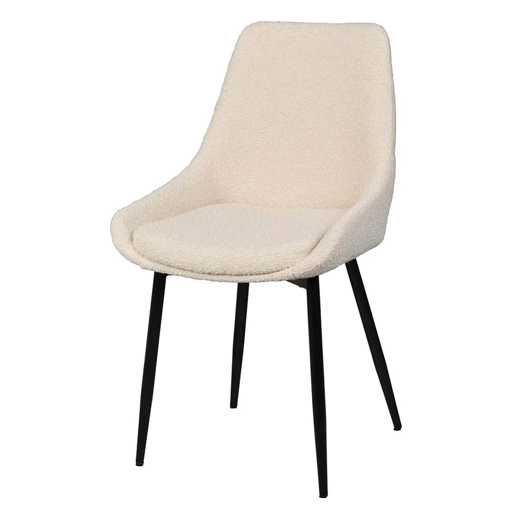 Rowico Home, Sierra spisestol beige boucléstoff