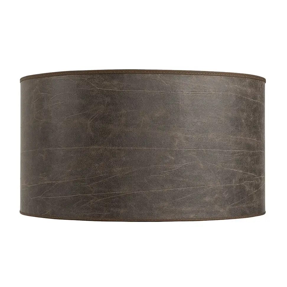 Artwood, Lampeskjerm Cylinder Large Leather Pale Brown Artwood