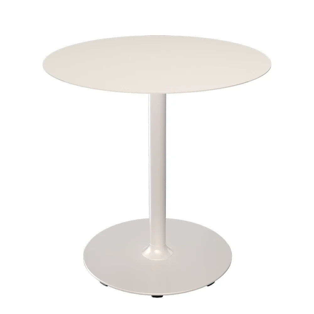 Houe, PICO Sofabord Ø74 cm, rund sokkel Muted white