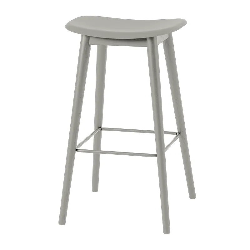 Muuto, Fiber bar pallet høy Wood Base - 75 cm - Grey/Grey