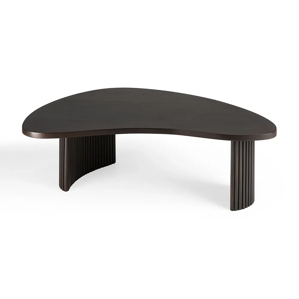 Ethnicraft Boomerang salongbord Mahogny dark brown 85 x 77 cm