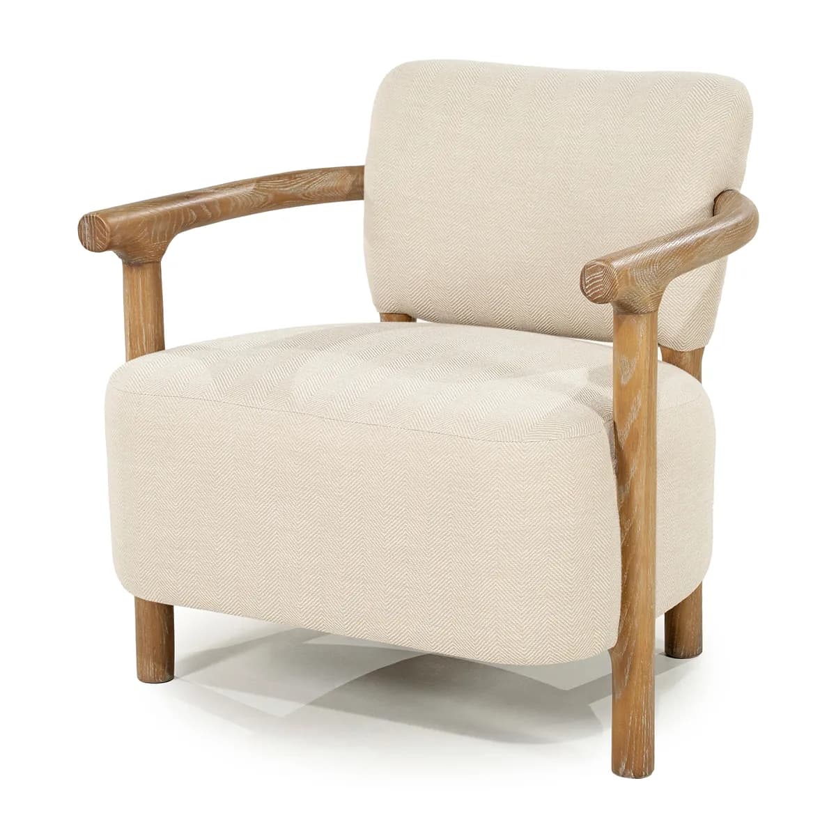 Riviera Maison, Lenestol i Askétre Glenn Herringbone Beige