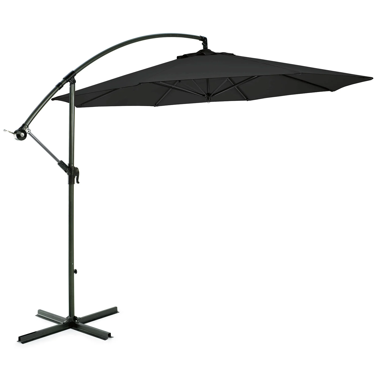 Hillerstorp, Sidewinder parasoll 300 cm metall/svart