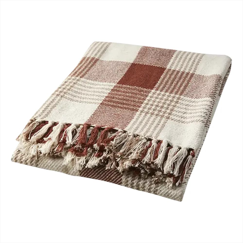 Affari of Sweden, ANNA Pledd Rust/beige/off white