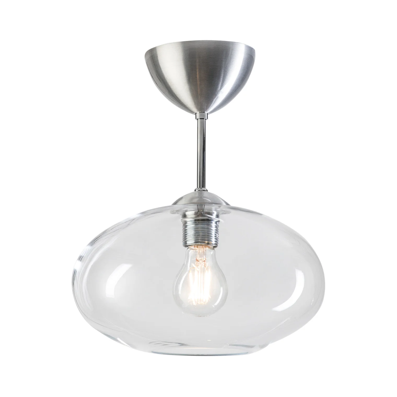 Belid, Bullo Ceiling D270 Aluminium/klart glass