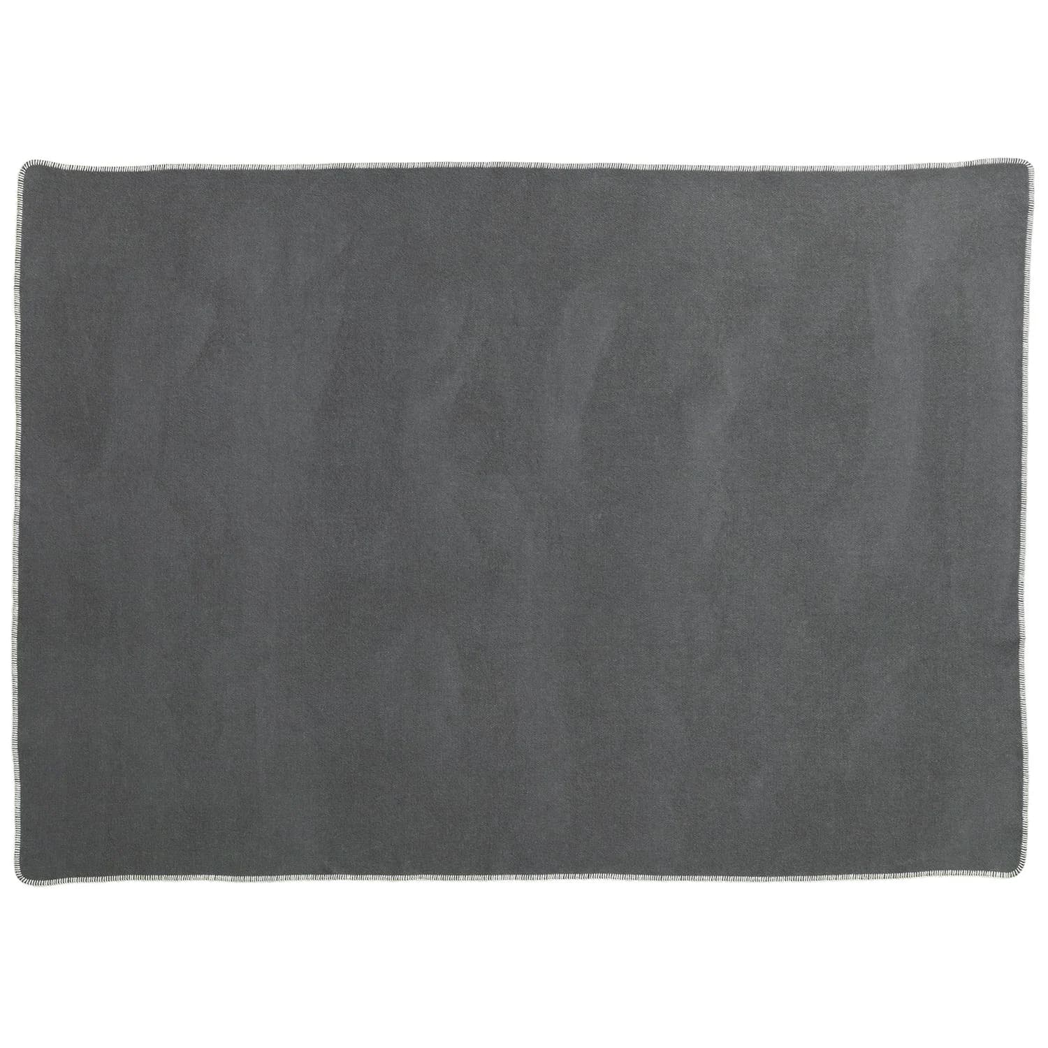 Pappelina, Blanket matte 140x200 cm ylva dark grey / charcoal
