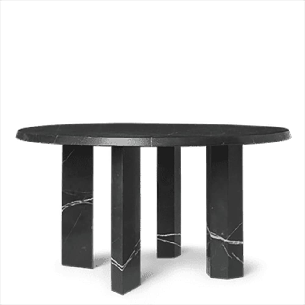 Ferm Living Taula salongbord Ø67x35 cm Black