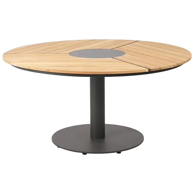 Brafab, Peace Wood spisebord 150 cm antrasitt / teak