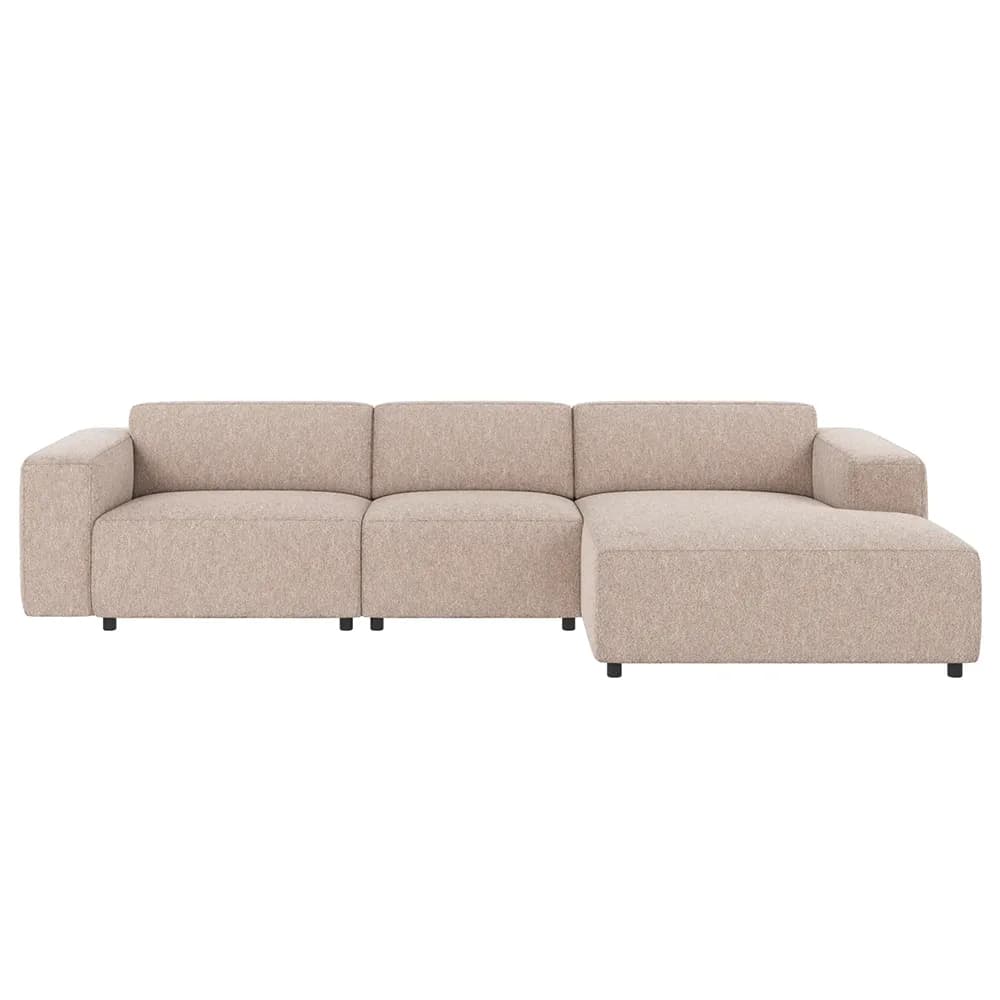 Rowico Home, Willard sofa 4-seter sofa med chaiselong høyre stoff Alice lys beige
