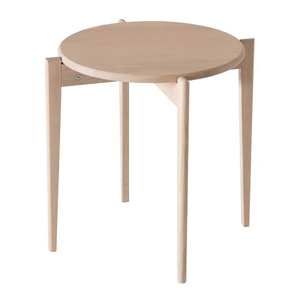 Oscarssons Möbel, Tilia Sidebord Ø51 cm Hvitoljet eik