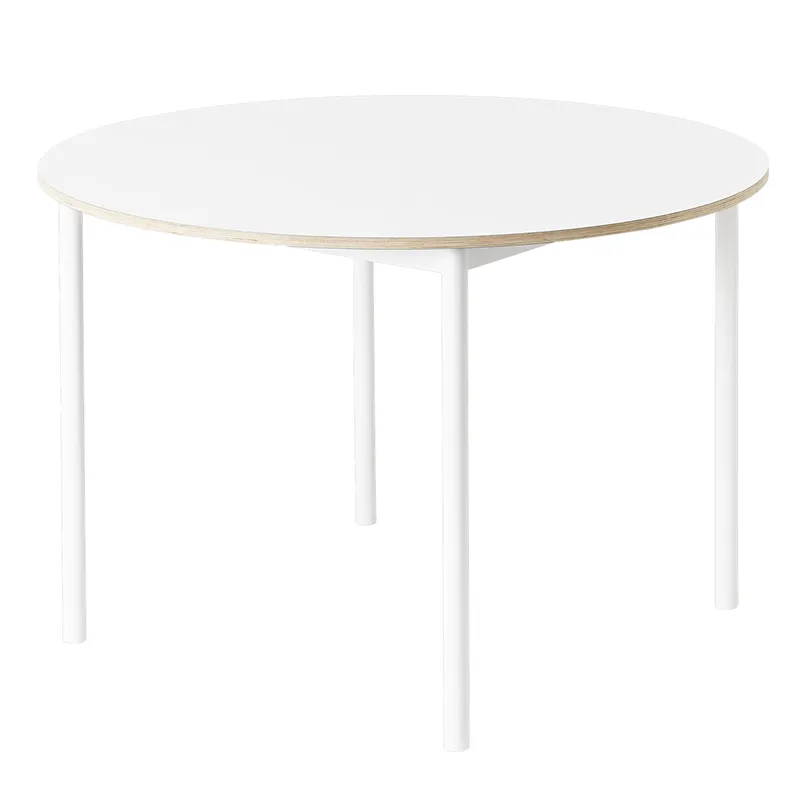 Muuto, Base spisebord 110 cm - White Nanolaminate Plywood White
