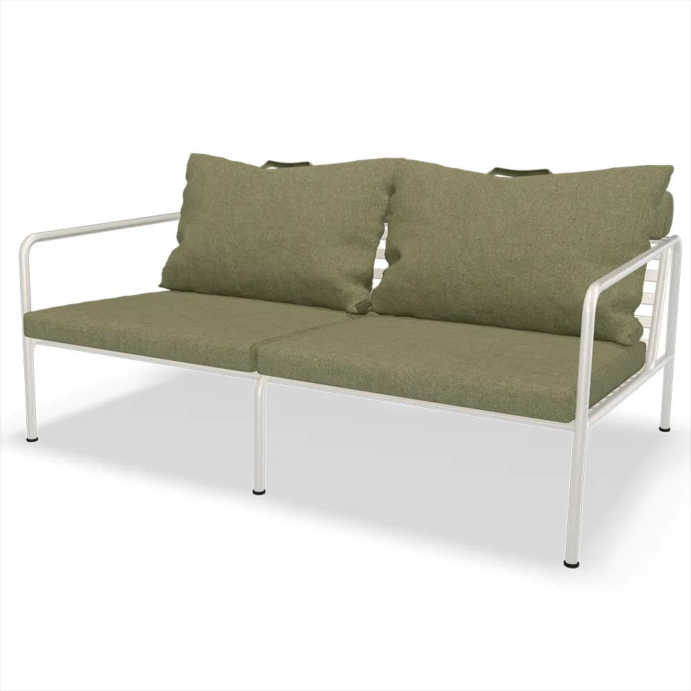 Houe, Avon 2-seters sofa Leaf/White