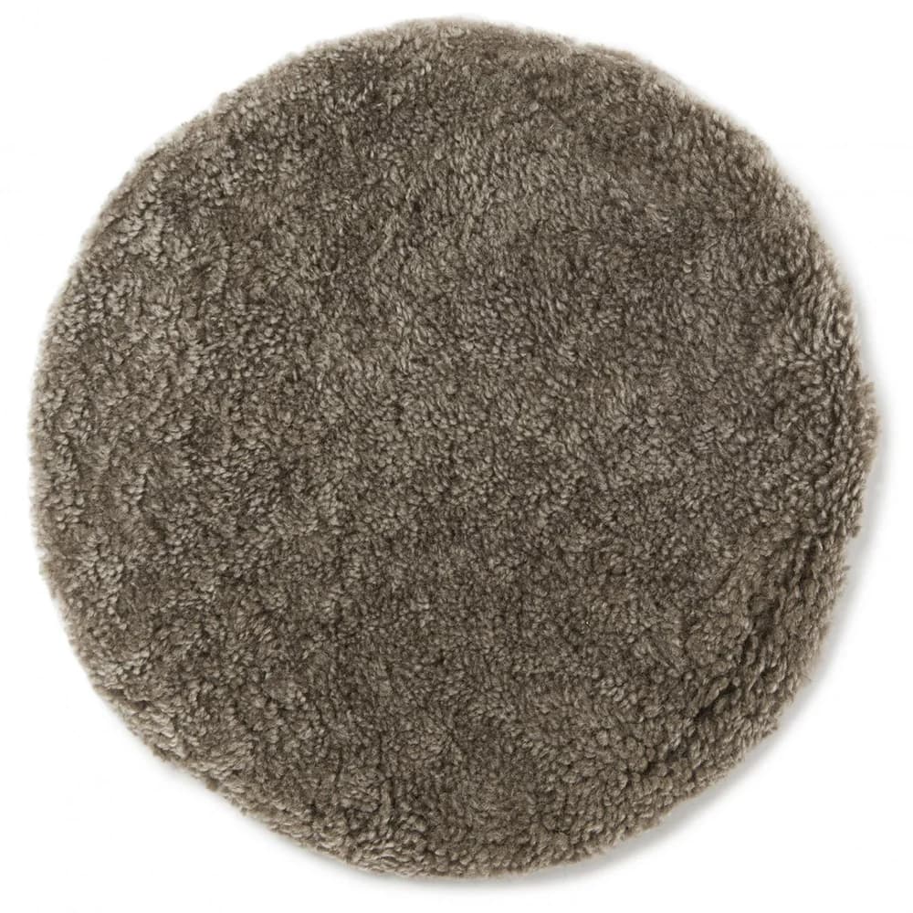 Skinnwille, PAD rund sittepute Ø34 cm Lys brun