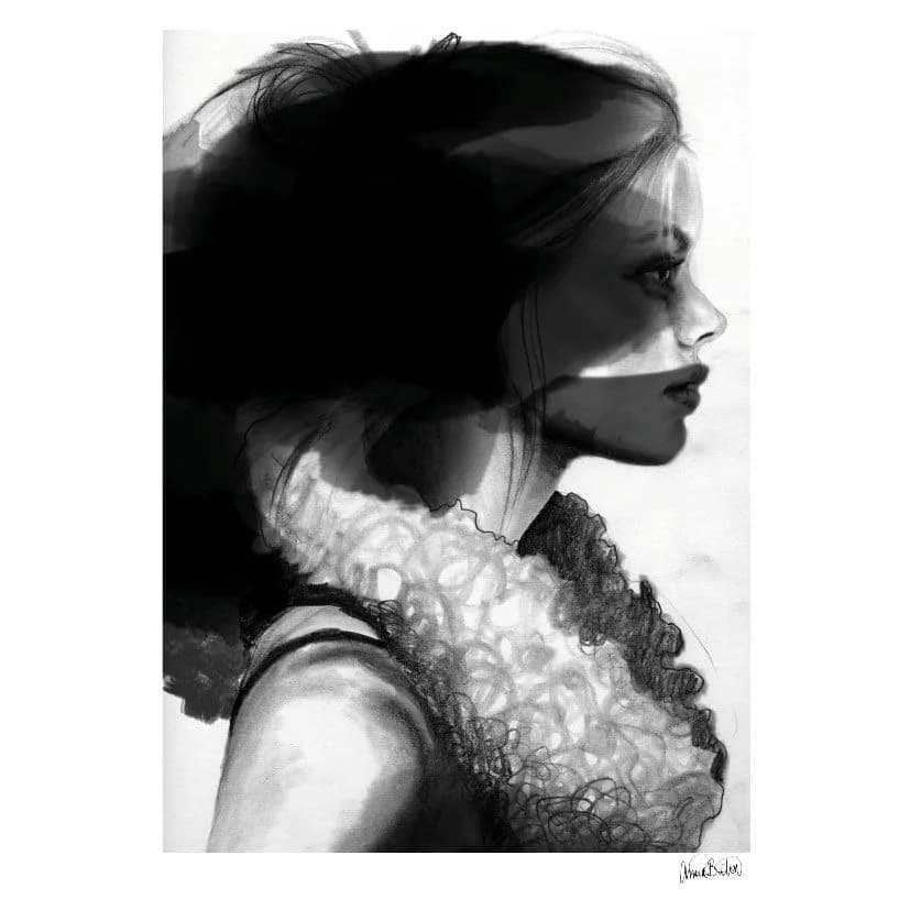 Anna Bülow, Anna Bülow poster Face 2 50x70 cm