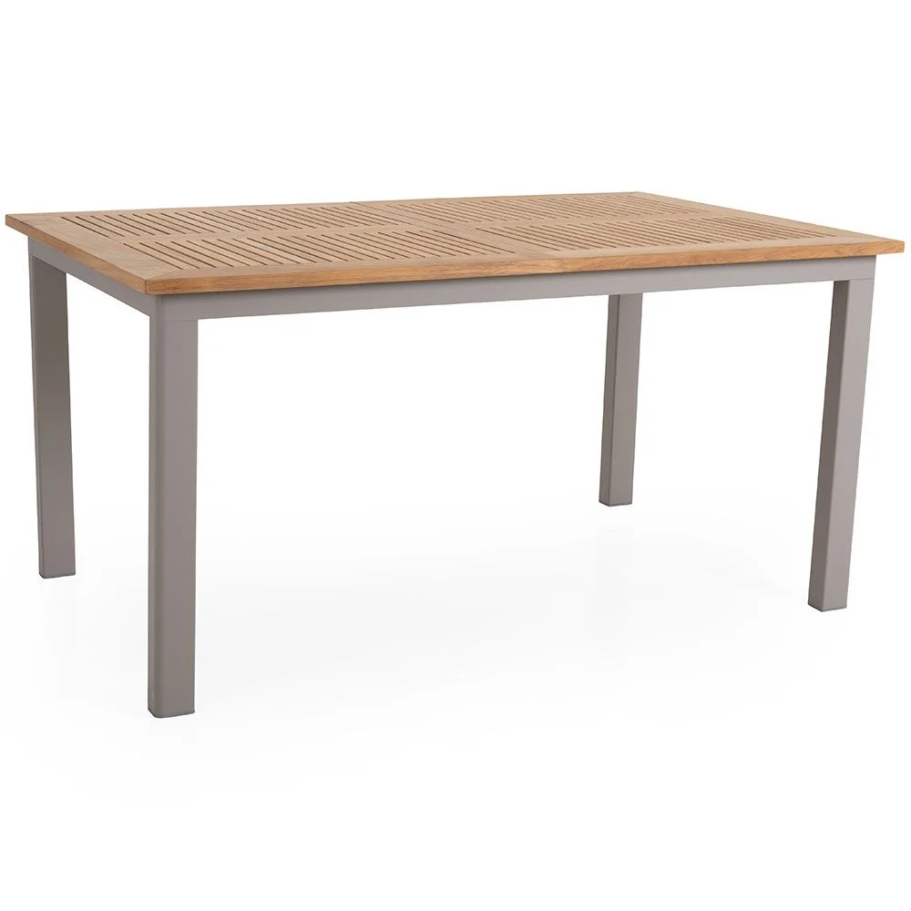 Brafab, Lyon spisebord 92 x 152–210 cm kaki/teak Brafab