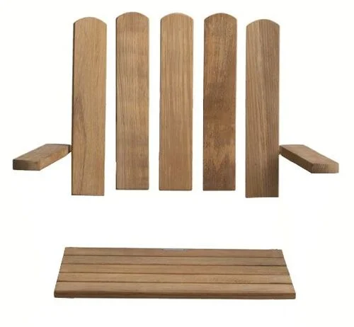 Grythyttan Stålmöbler, Tresett A2, 50 cm Ubehandlet teak, inkl. skruer