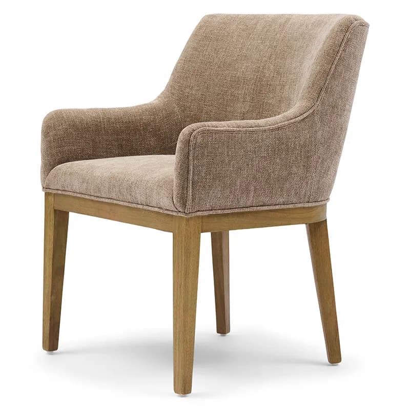Riviera Maison, Whistler Dining Armchair montmartre weave warm mushroom
