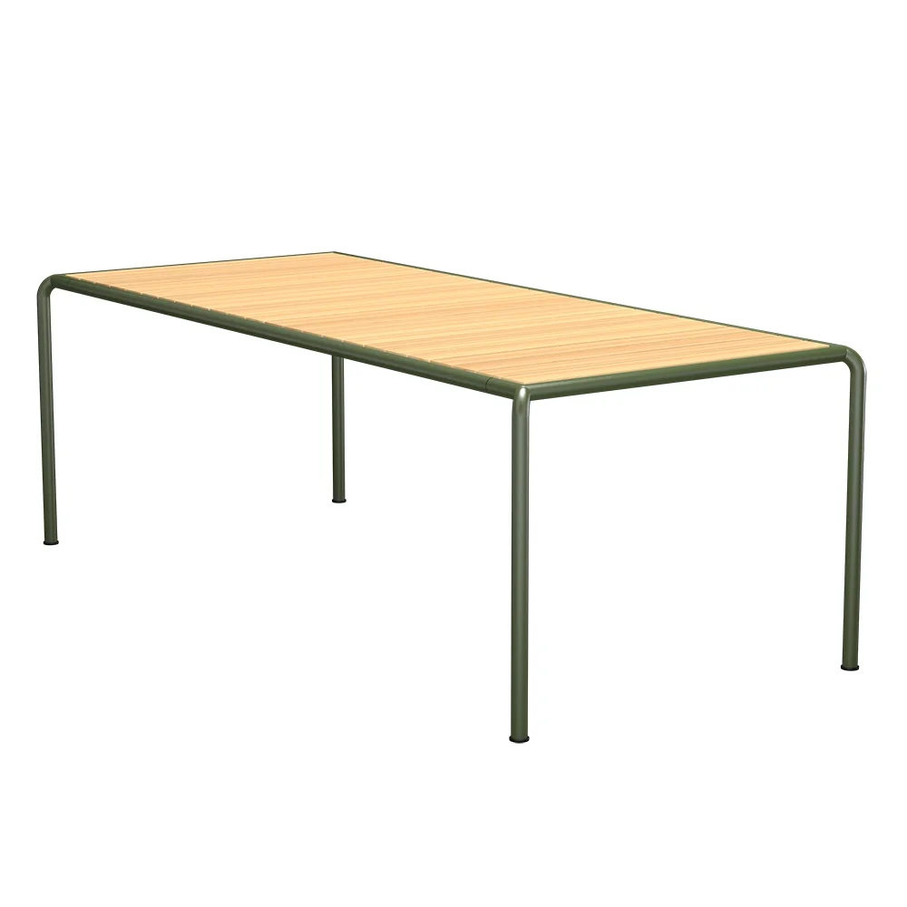 Houe, AVANTI Spisebord 222x98 cm furu/olivengrønn