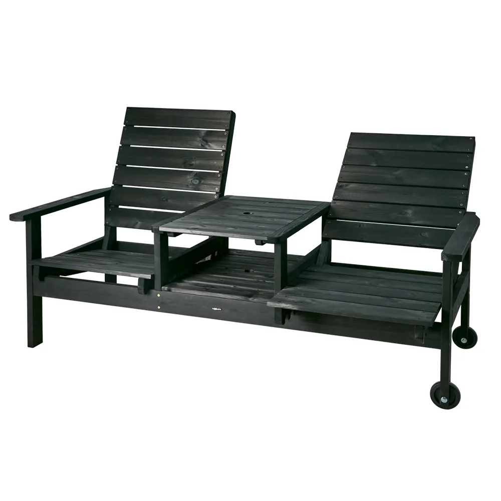Brafab, DU o JA 2-seters sofa Sort