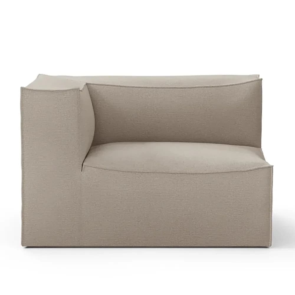 Ferm Living, Catena Sofa Armrest Left S400 - Cotton Linen - Natural